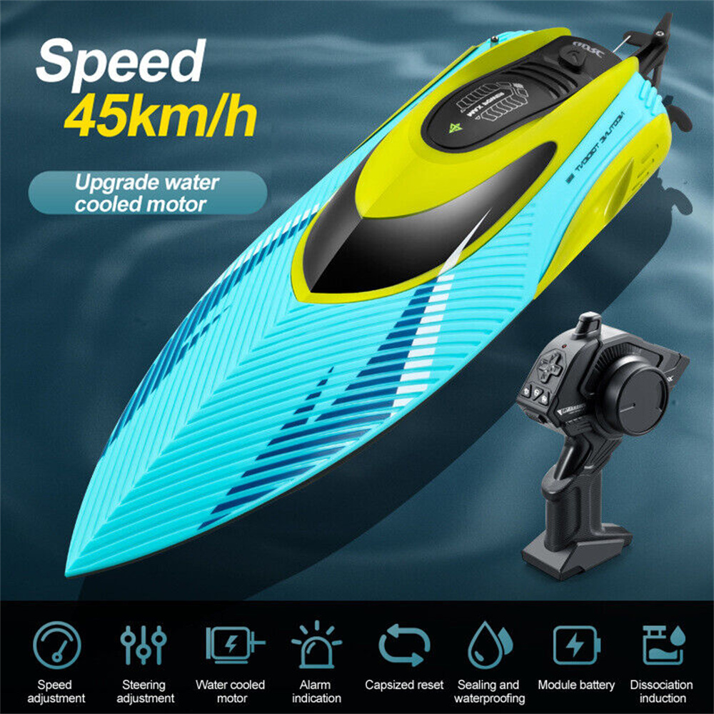 4DRCS324G45kmhRCBoatFastHighSpeedCapsizedResetLEDLightWaterModelRemoteControlToysRTRPoolsLakesRacing-1991294-15