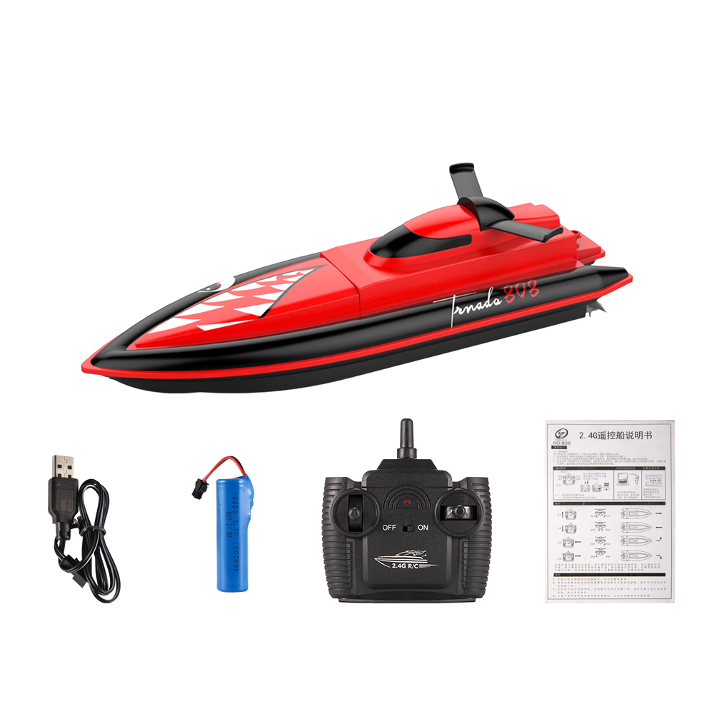 808SharkHighSpeed24GhzRemoteControlRCBoatwithDualMotor25kmh-1991138-7