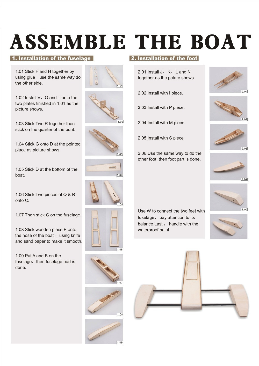 B061B068DIYRCSpeedBoatKitWoodenSponsonOutriggerShrimpModel-1814577-4