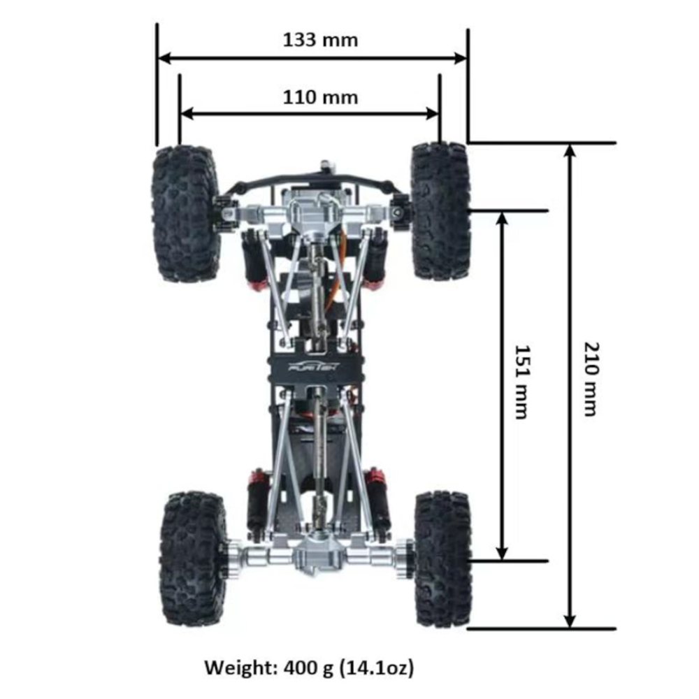 Furitek2520CAYMANPROV211824G4WDBrushlessRCCarRockCrawlerPremiumMonsterOff-RoadTruckClimbingVehiclesF-2011127-4