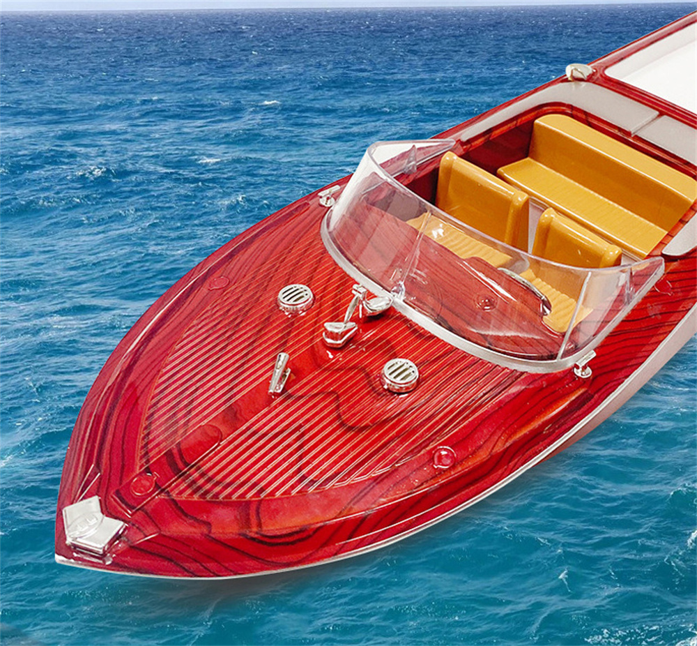 HUIQISK1RTR24G25kmhRCBoatRemoteControlRacingShipWaterproofWoodSpeedboatToysVehicleRetroModels-1985329-3