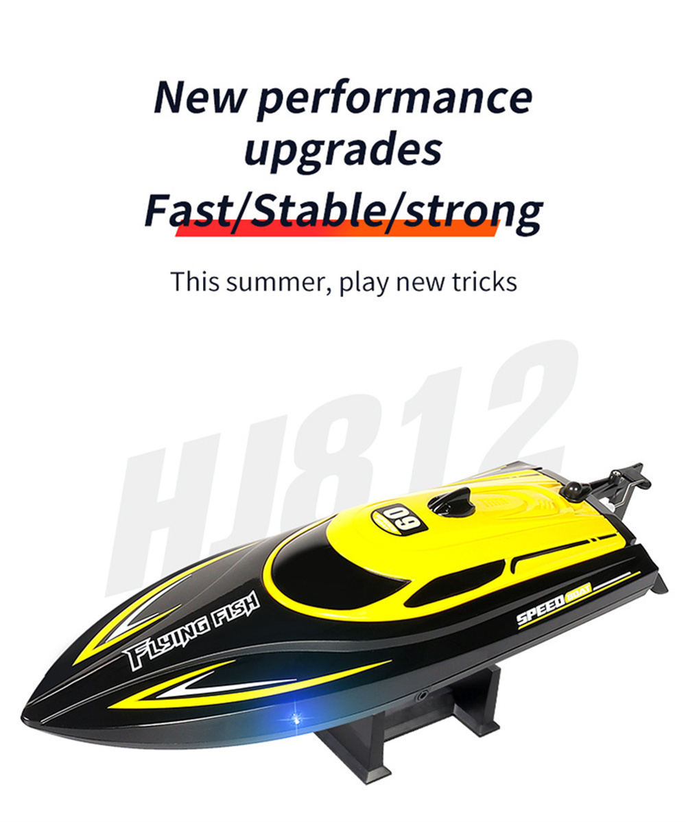 HXJRCHJ81224G4CHRCBoatHighSpeedLEDLightSpeedboatWaterproof25kmhElectricRacingVehiclesModelsLakesPool-1983941-2