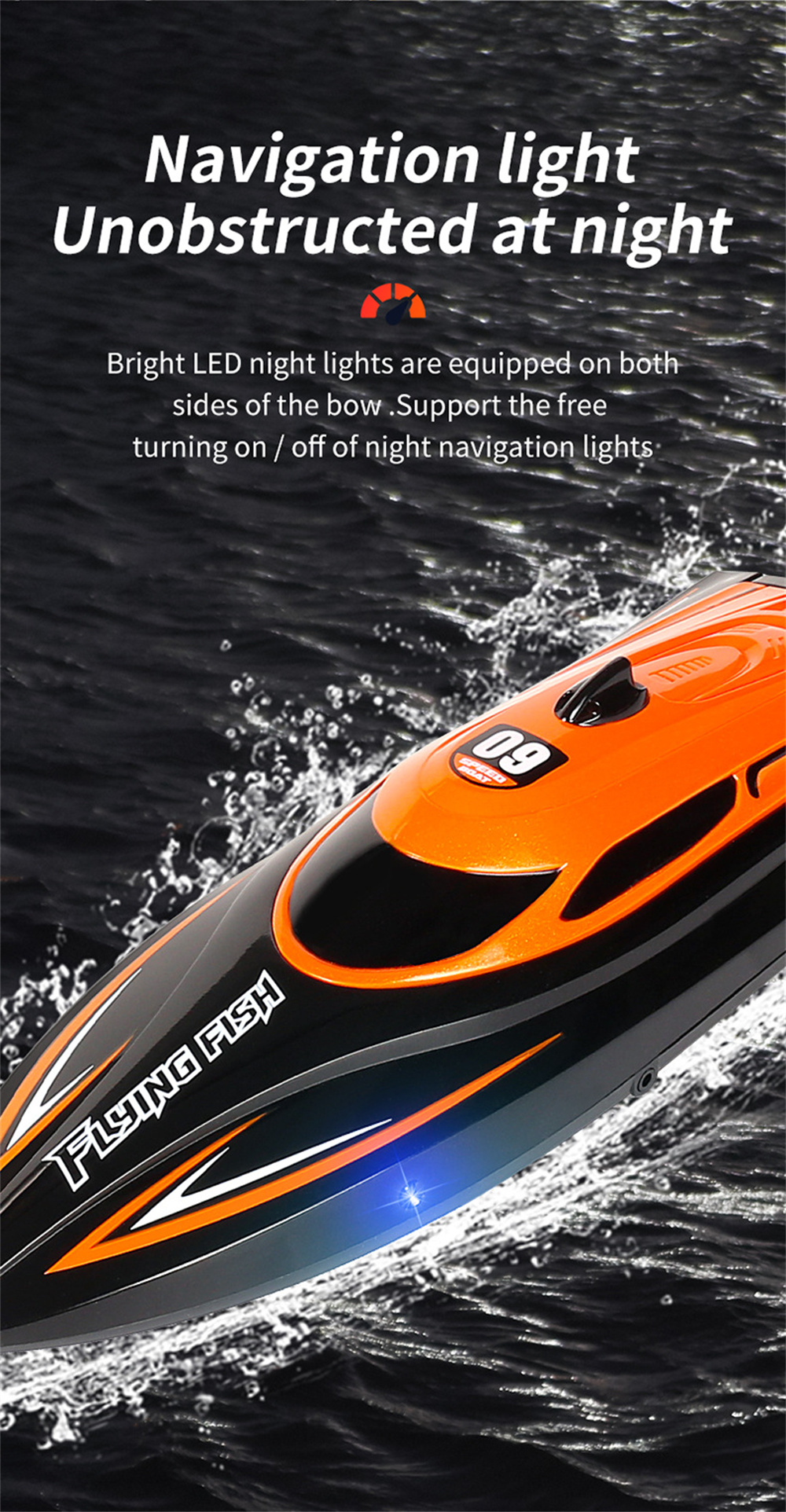 HXJRCHJ81224G4CHRCBoatHighSpeedLEDLightSpeedboatWaterproof25kmhElectricRacingVehiclesModelsLakesPool-1983941-11