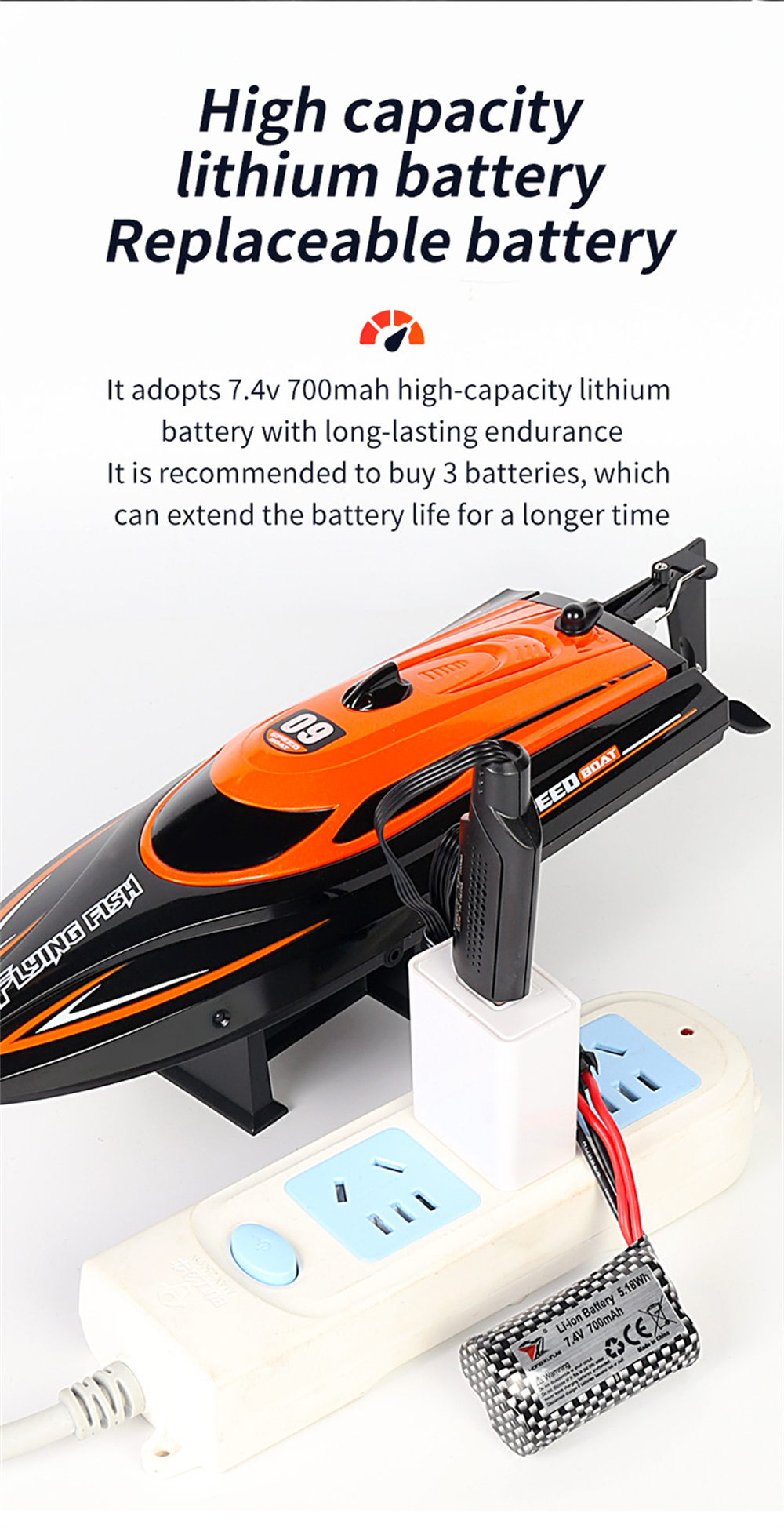 HXJRCHJ81224G4CHRCBoatHighSpeedLEDLightSpeedboatWaterproof25kmhElectricRacingVehiclesModelsLakesPool-1983941-12