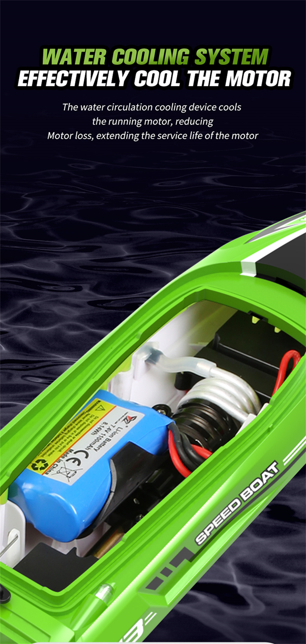 HXJRCHJ81324G4CHRCBoatHighSpeedLEDLightCapsizedResetSpeedboatWaterproof25kmhElectricRacingVehiclesMo-1993837-12