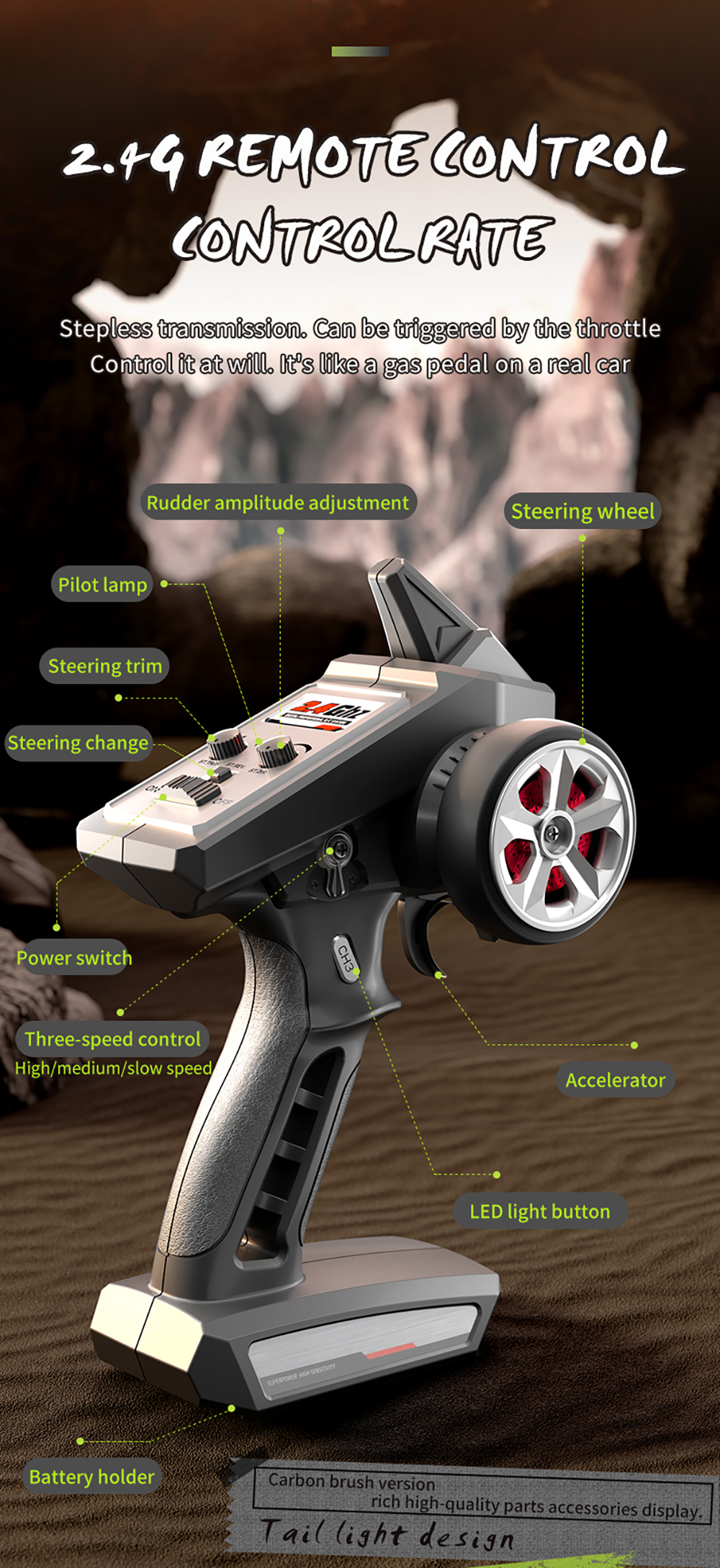 JJRCC88051164WD24GHighSpeedRCCarBrushedBrushlessVehicleModelsProportionalControl-2012235-19