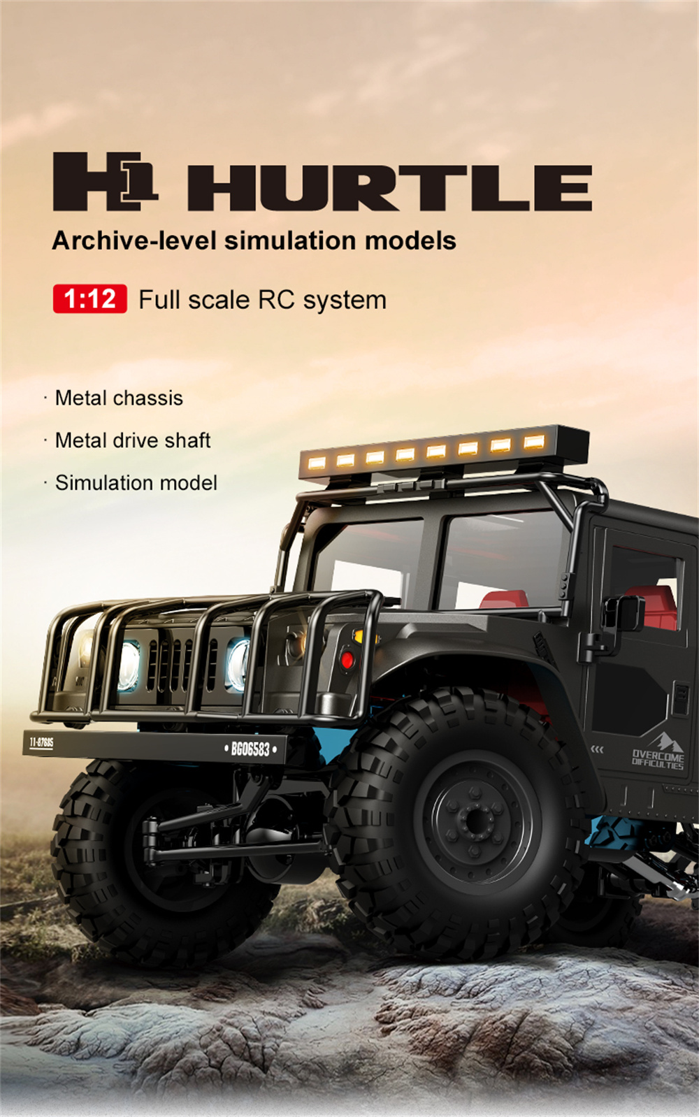 JJRCQ121H1HURTLE11224G4WDCrawlerRCCarVehicleModelsFullPorprotionalControl-1978734-1