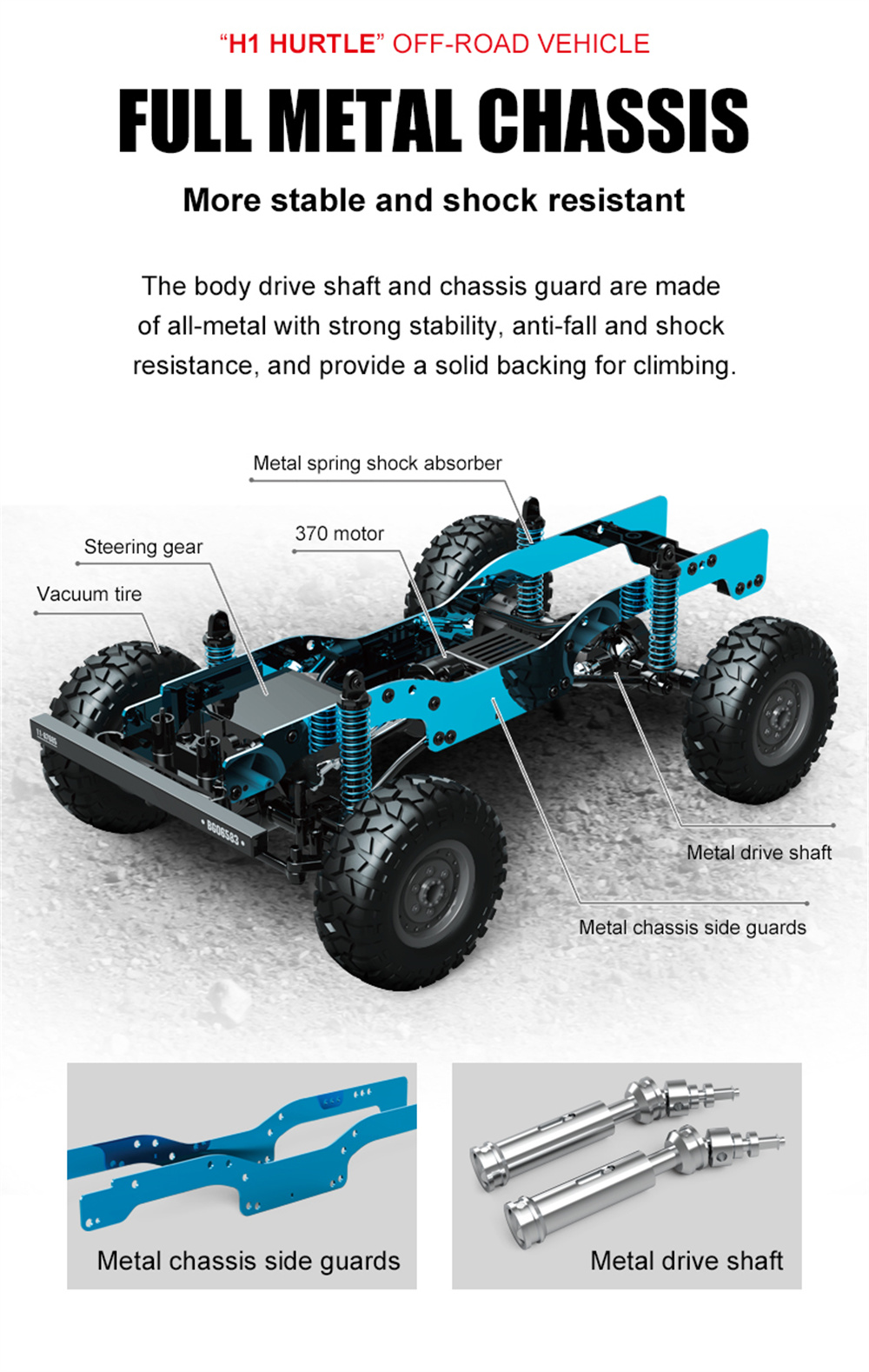 JJRCQ121H1HURTLE11224G4WDCrawlerRCCarVehicleModelsFullPorprotionalControl-1978734-7