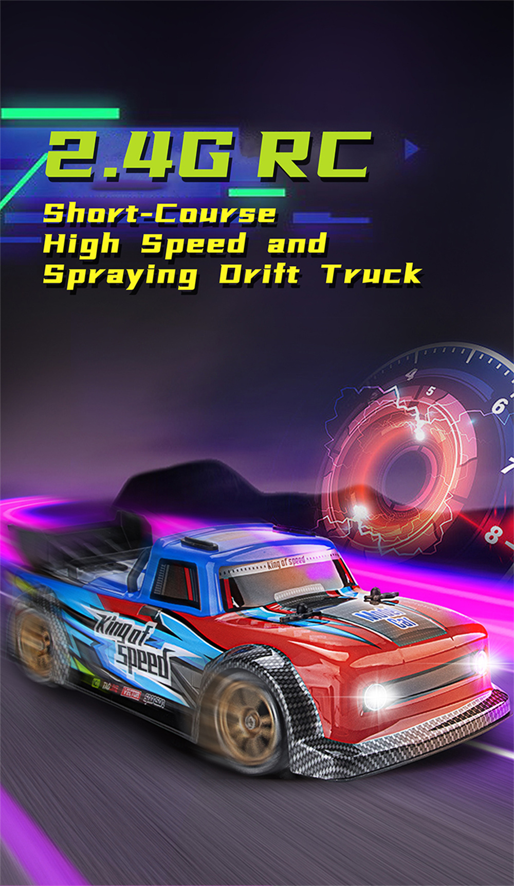 JJRCQ123RTR11624G4WDSprayDriftRCCarLEDLightFullProportionalShort-CourseOff-RoadTruckVehiclesModelsTo-1981840-1
