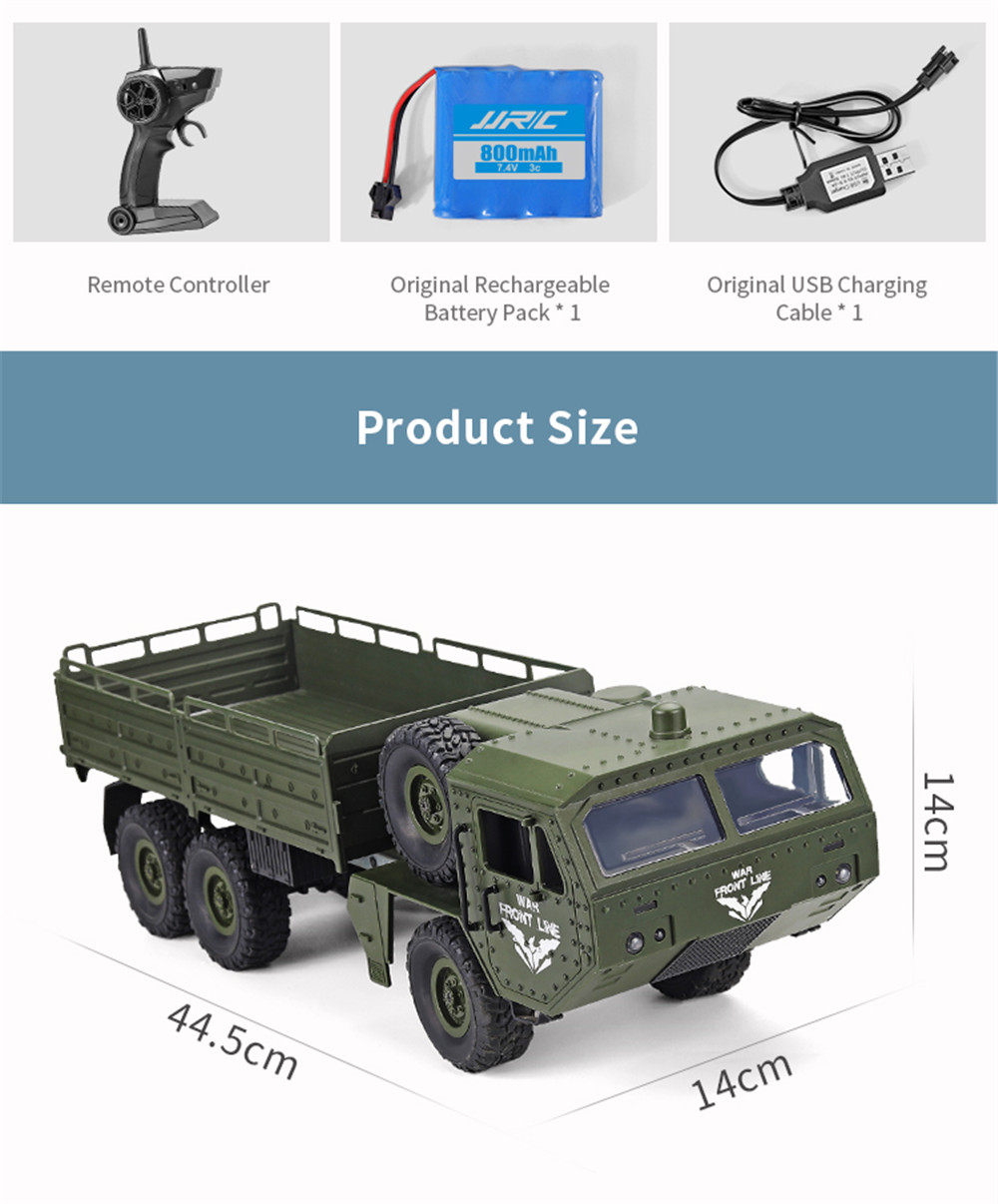 JJRCQ7511624G6WDRCCarMilitaryTruckElectricOff-RoadVehiclesRTRModel-1650601-12