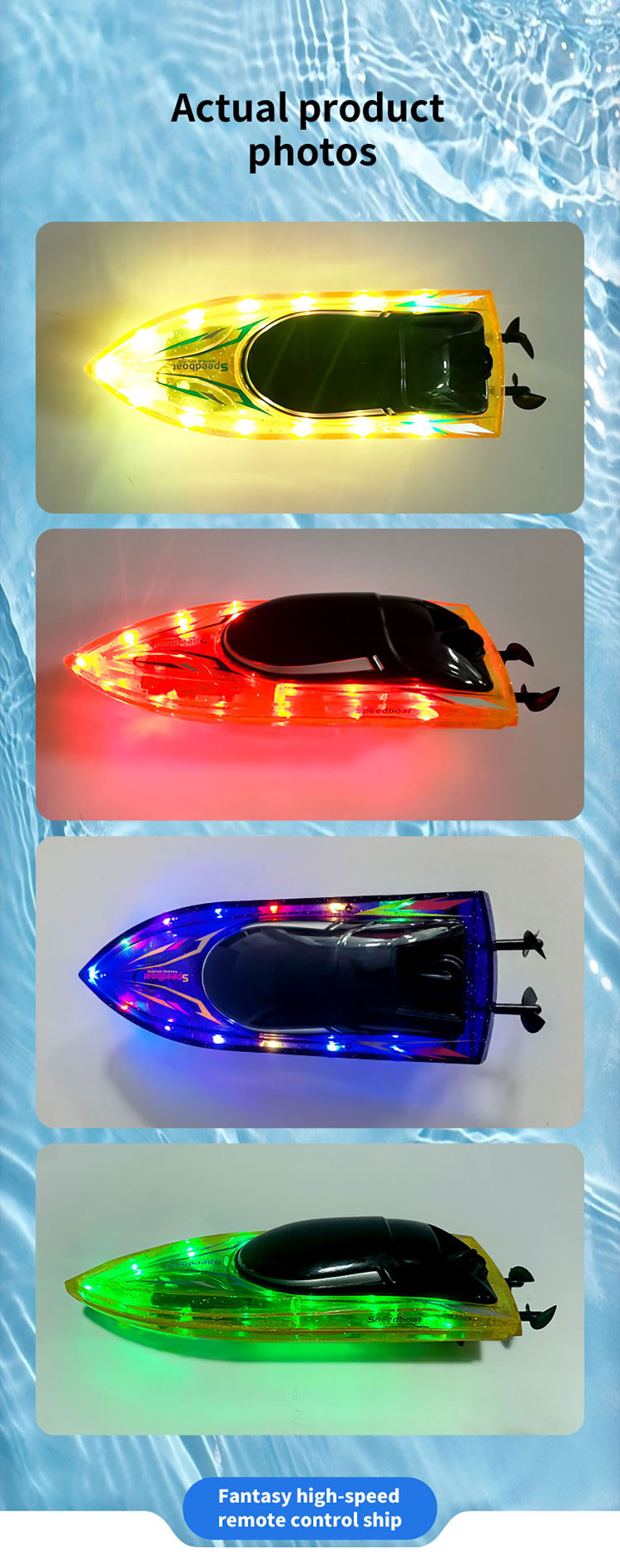 JJRCS13RTR2430kmhRCBoatLEDLightCapsizedResetHighSpeedRacingWaterproofShipVehiclesModelsToys-2015803-10