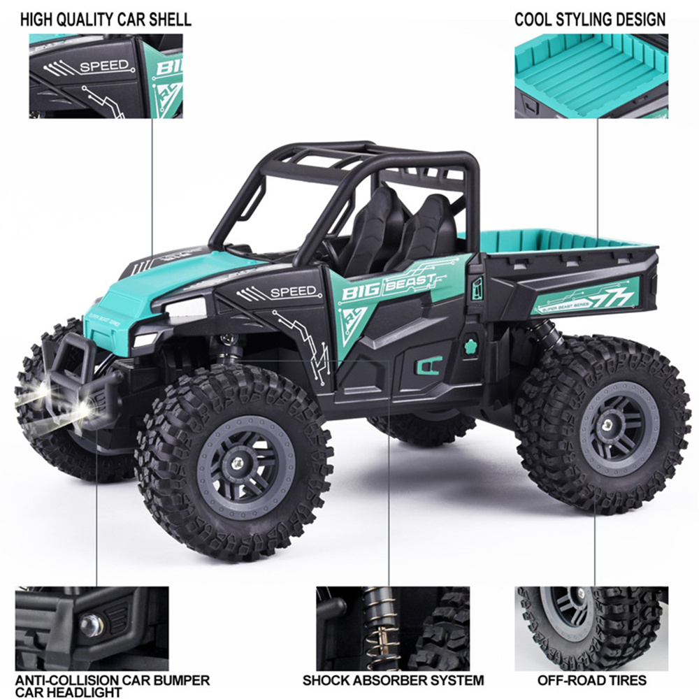 KYAMRCUJ99P187RTR11824GRWDRCCarLEDLightOff-RoadClimbingTruckKidsChildrenRemoteControlToysModels-1986336-3