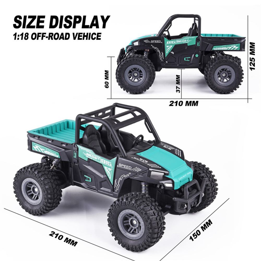 KYAMRCUJ99P187RTR11824GRWDRCCarLEDLightOff-RoadClimbingTruckKidsChildrenRemoteControlToysModels-1986336-7