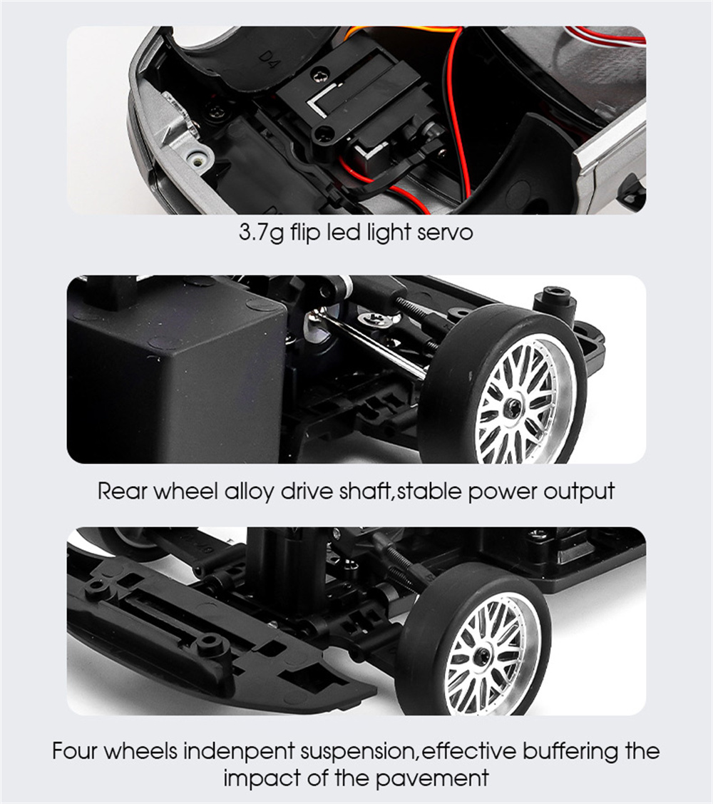 LDRC1803RTR11824GRWDRCCarNSXDriftGyroLEDLightOn-RoadFullProportionalRacingVehiclesModelsToys-2000962-11