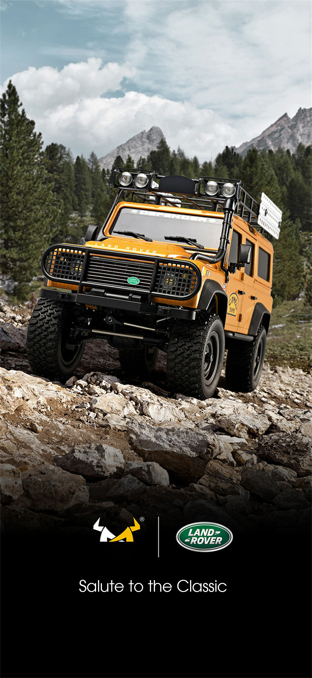 MNRCMN111DIYKIT1184X4RCCarLEDLightClimbingRockCrawlerOff-RoadTruckPortalAxleAlloyShellToysClassicVeh-1992013-2