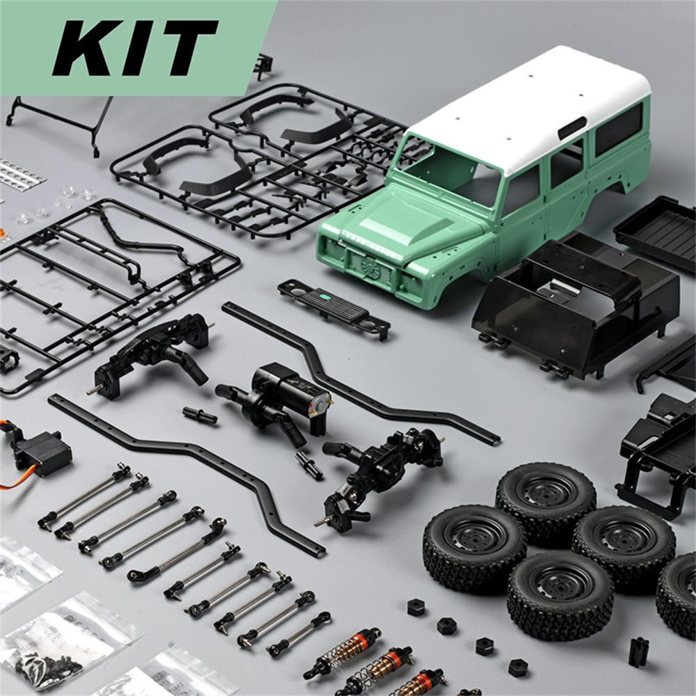 MNRCMN111DIYKIT1184X4RCCarLEDLightClimbingRockCrawlerOff-RoadTruckPortalAxleAlloyShellToysClassicVeh-1992013-21