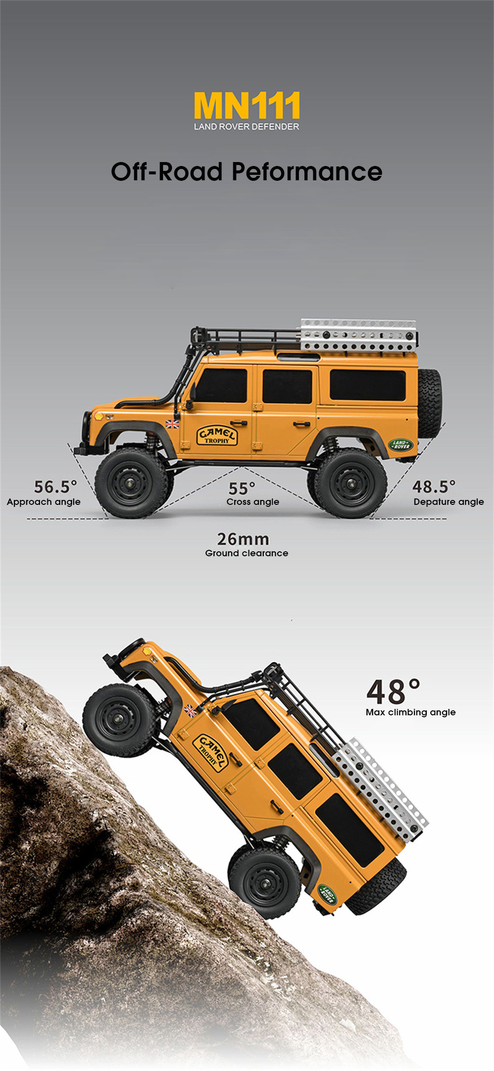 MNRCMN111DIYKIT1184X4RCCarLEDLightClimbingRockCrawlerOff-RoadTruckPortalAxleAlloyShellToysClassicVeh-1992013-9