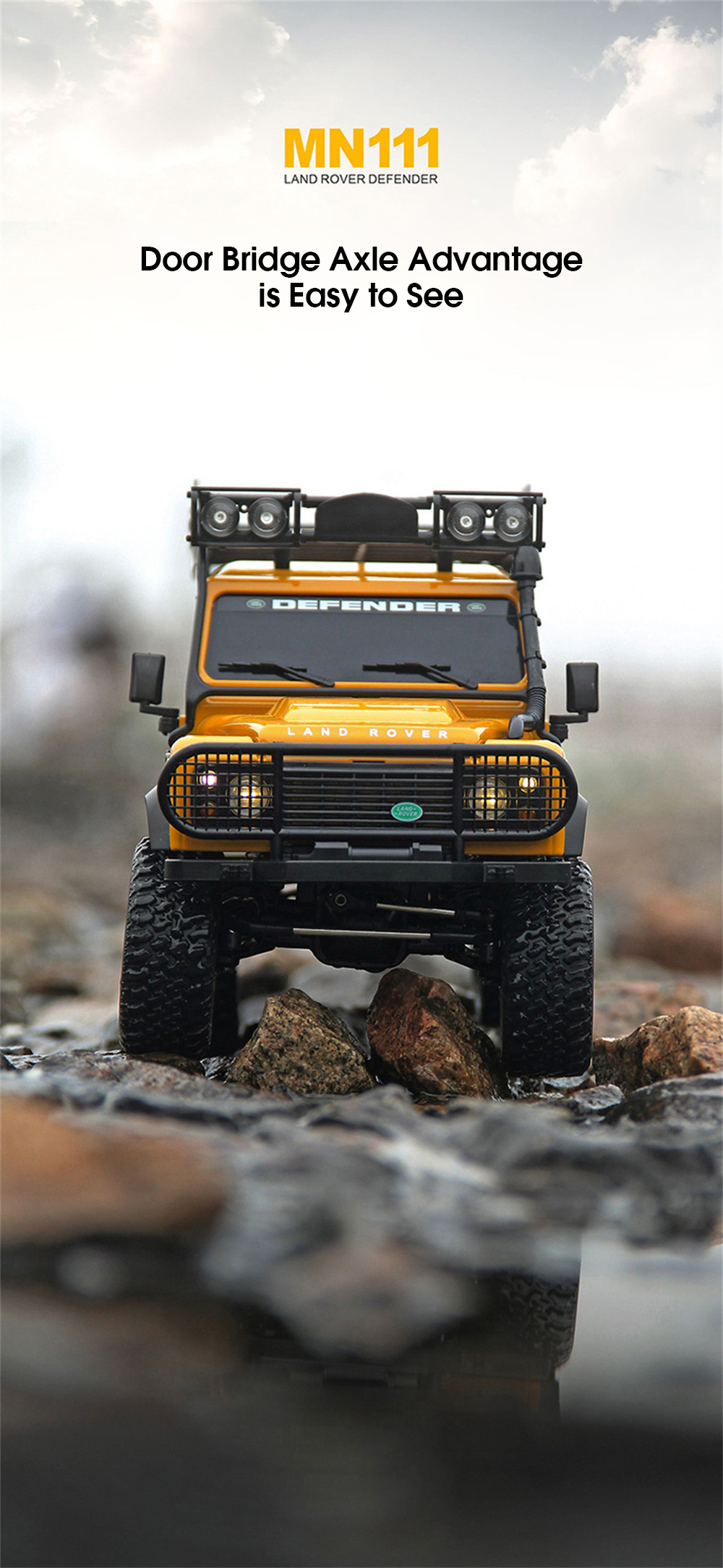 MNRCMN111DIYKIT1184X4RCCarLEDLightClimbingRockCrawlerOff-RoadTruckPortalAxleAlloyShellToysClassicVeh-1992013-10