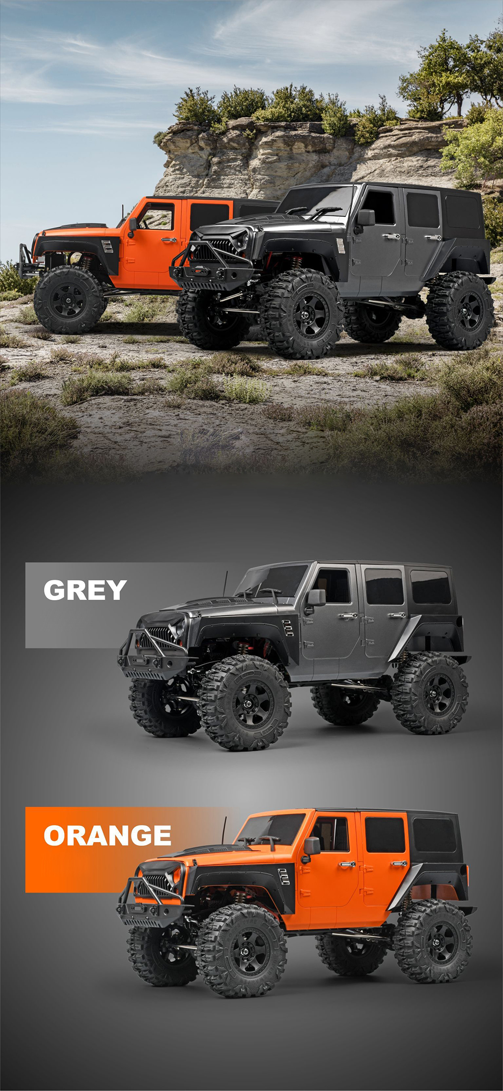 MNRCMN222RTR11024G4WDRCCarRockCrawlerLEDLightOff-RoadClimbingTruckFullProportionalVehiclesModelsToys-2013004-14