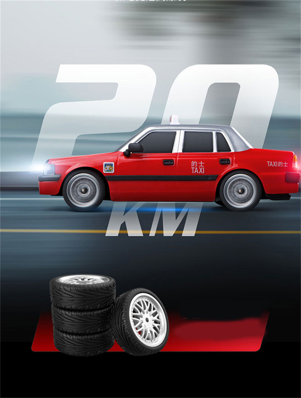 MNRCMN38Taxi116RTR24GRWDMiniRCCarDriftSportsTruckLEDLightswGYROFullProportionalVehiclesModelKidsChil-2001896-6