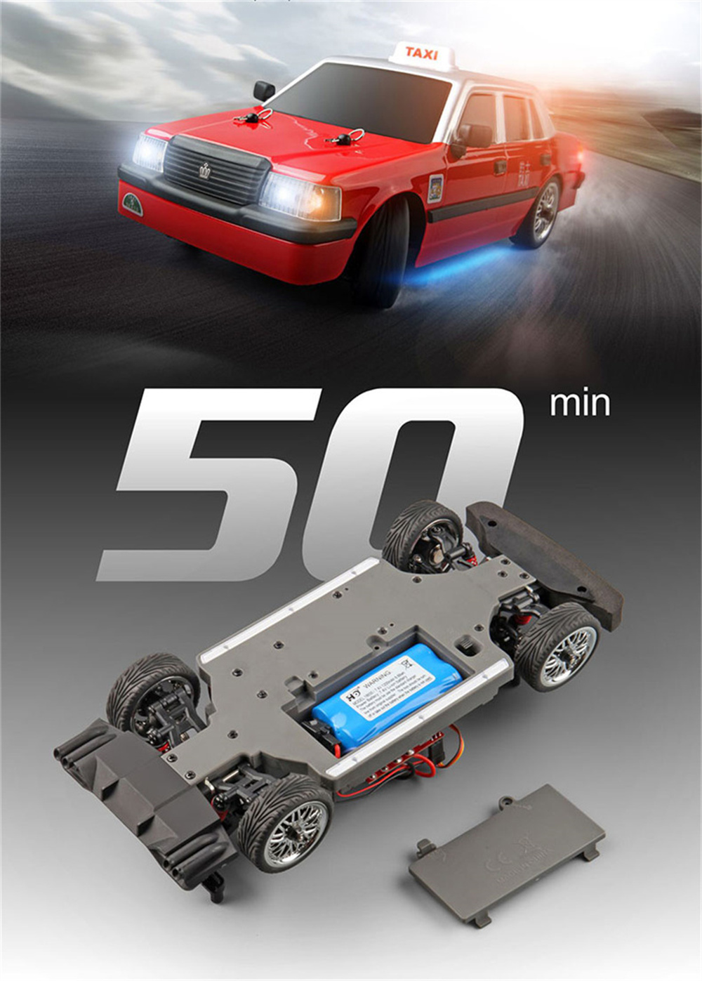 MNRCMN38Taxi116RTR24GRWDMiniRCCarDriftSportsTruckLEDLightswGYROFullProportionalVehiclesModelKidsChil-2001896-7