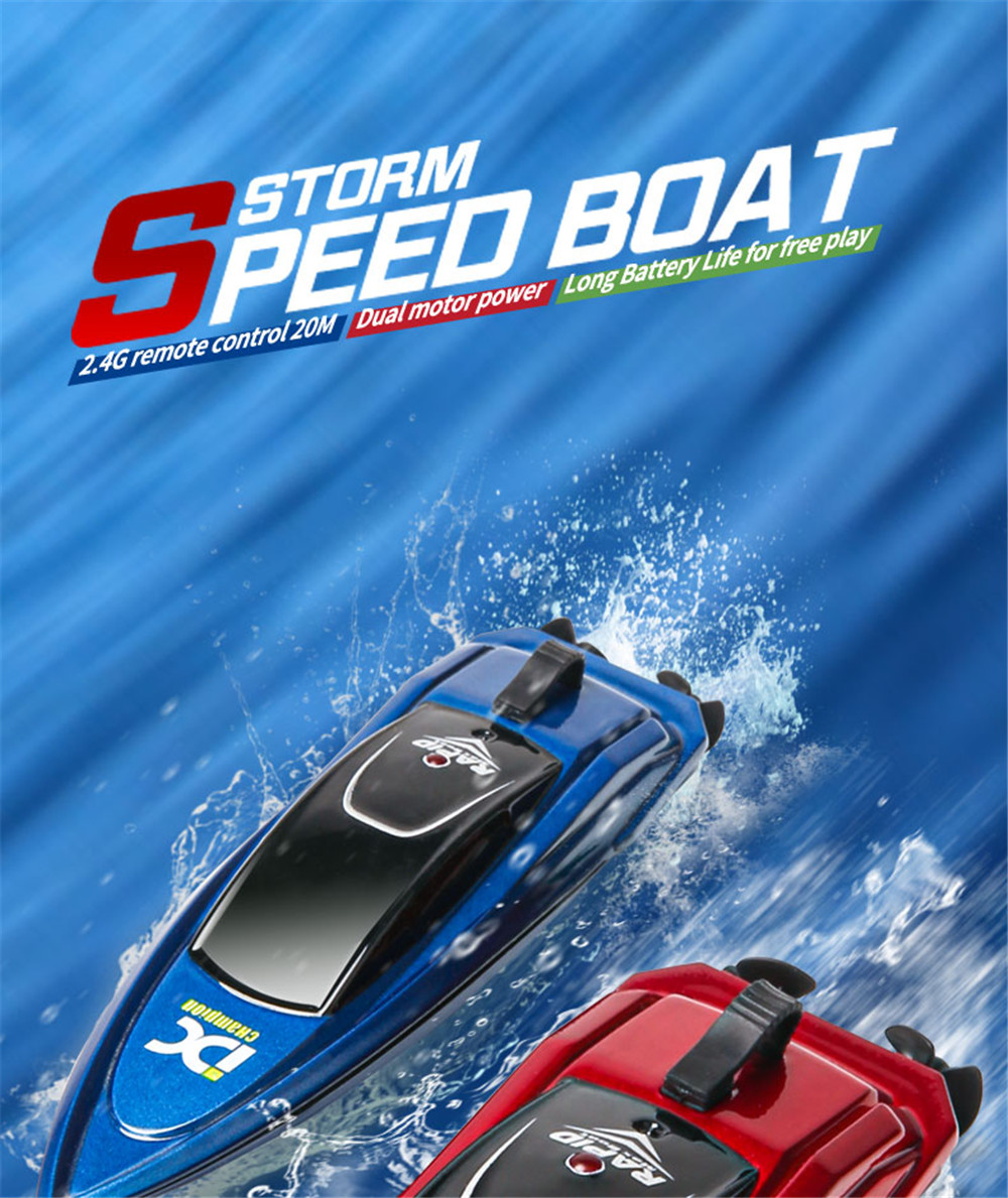 MiniRemoteControlHighSpeedRCBoatLedLightPalmSpeedBoatSummerWaterToyPoolToy-1902645-6