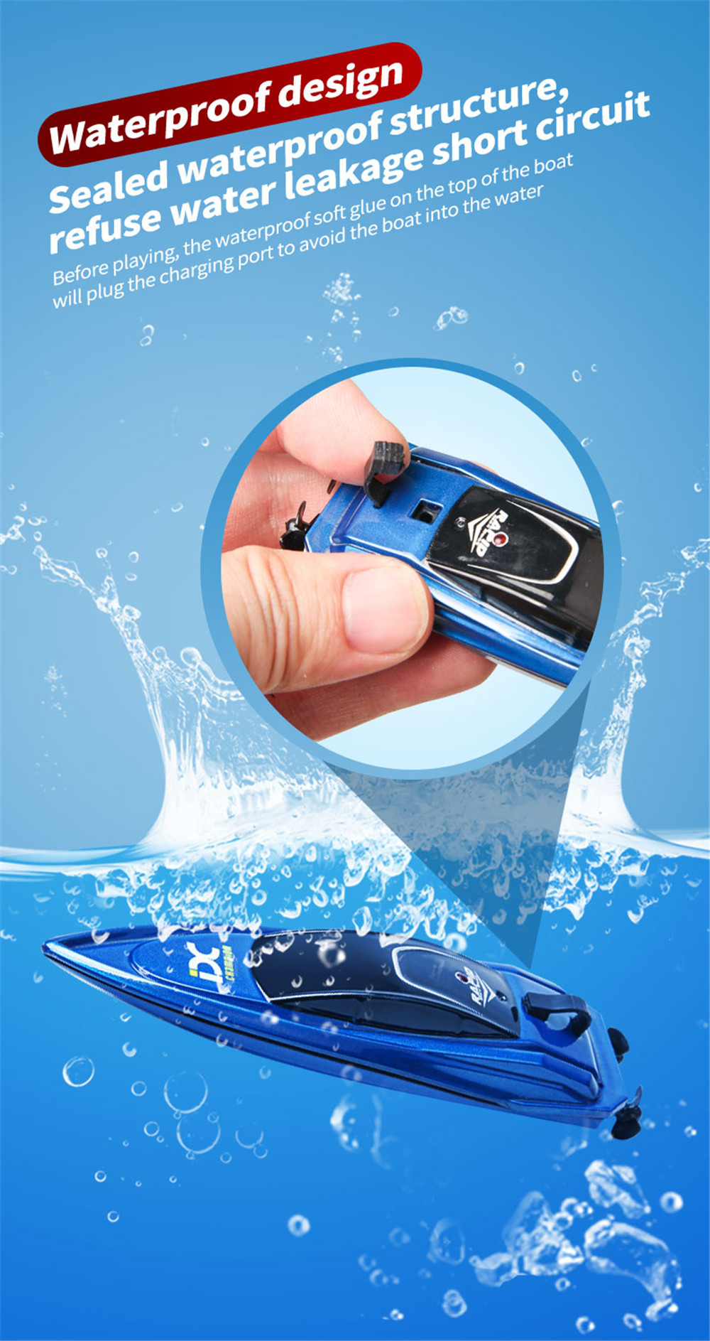 MiniRemoteControlHighSpeedRCBoatLedLightPalmSpeedBoatSummerWaterToyPoolToy-1902645-10