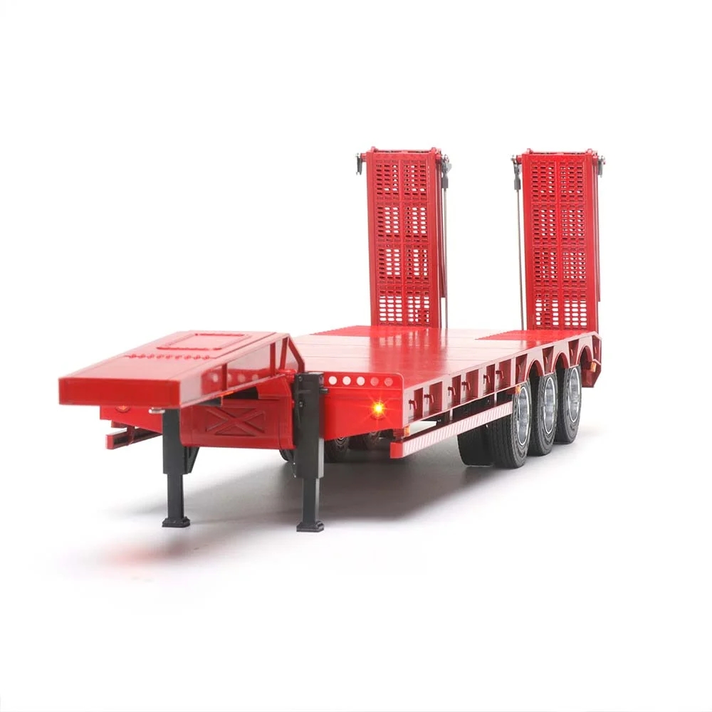 OrlandooHunterOH32N02DIYKIT132RCCarFlatbedSemiRampTrailersUnassembledWhiteColorMiniTruckVehiclesMode-2015418-19