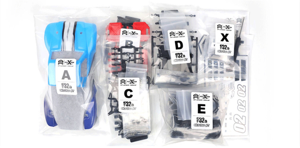 OrlandooHunterOH32X02132RWDMiniTruckRCCarKITRearDriveSUVUnassembledDIYPartsPipeMicroRollCageTrophyMo-1989380-27