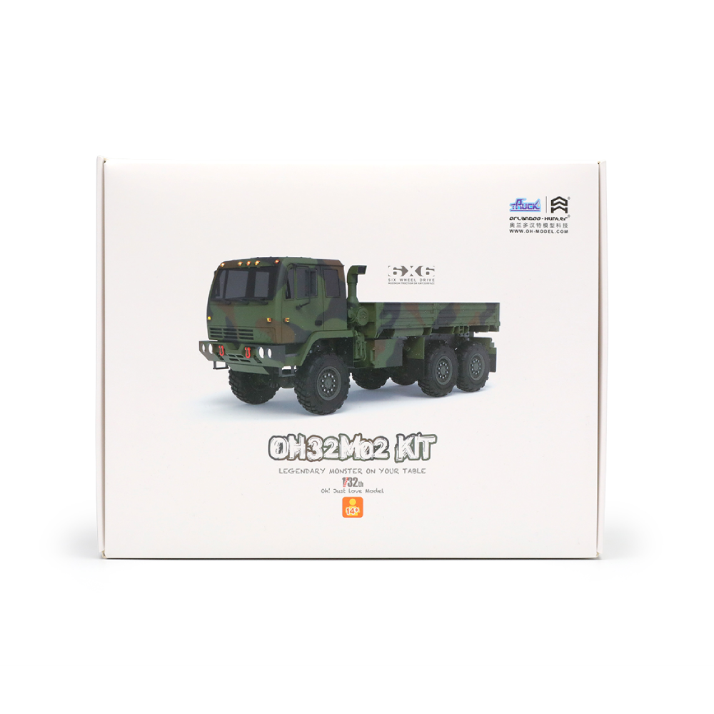 OrlandooOH32M02KIT1326WDDIYRCCarUnpaintedGreyTractorFullLeafSpringMilitaryTruckVehiclesModels-1961190-18