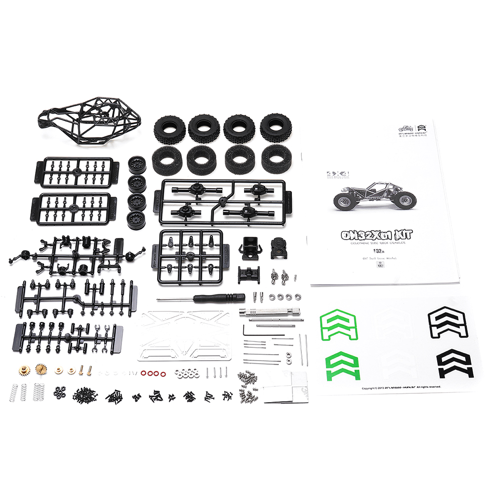 OrlandooOH32X011324WDDIYFrameRCKitRockCrawlerCarOff-RoadVehicleswithoutElectronicParts-1733127-4