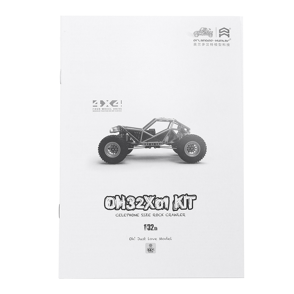 OrlandooOH32X011324WDDIYFrameRCKitRockCrawlerCarOff-RoadVehicleswithoutElectronicParts-1733127-10