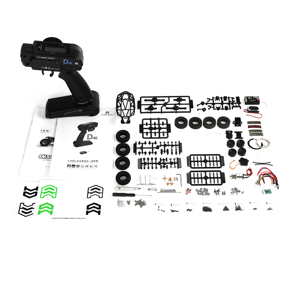 OrlandooOH32X01withMotorServoTXRX13224G4WDDIYFrameRCKitRockCrawlerCarVehicles-1791766-4