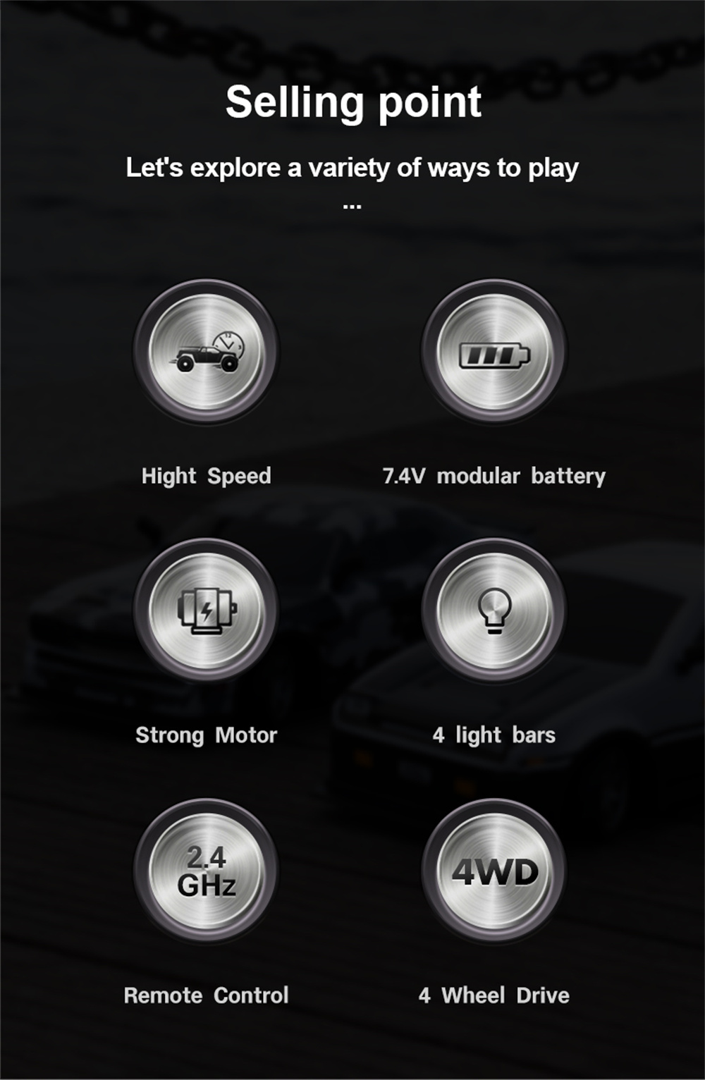 S921S92211624G4WDRCCarDriftHighSpeedRacingLEDLightOn-RoadVehiclesModelsRTRToys-2000984-2