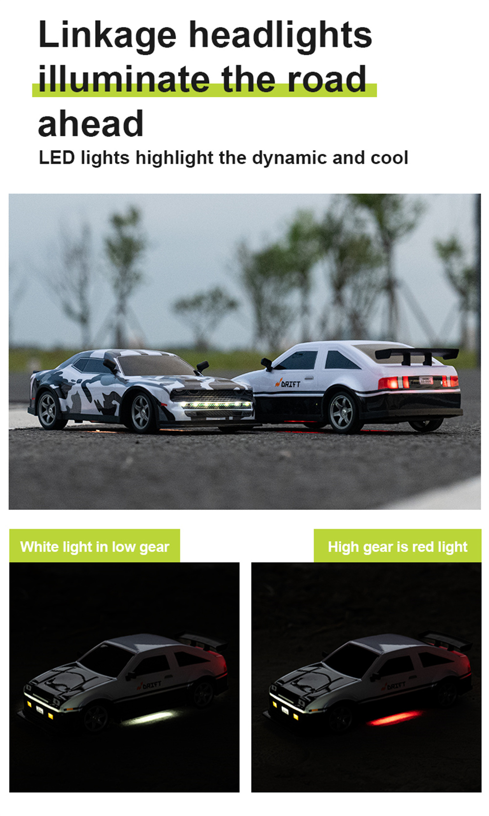 S921S92211624G4WDRCCarDriftHighSpeedRacingLEDLightOn-RoadVehiclesModelsRTRToys-2000984-4