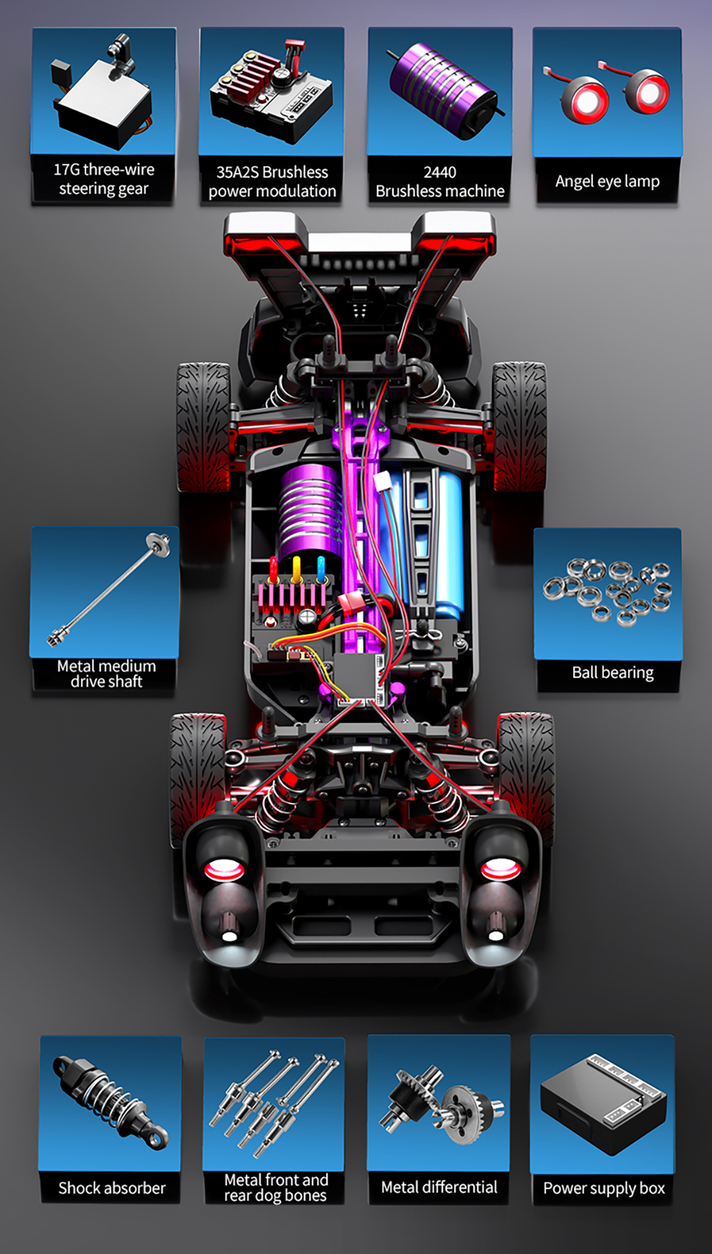SCY16307PRO1164WDBrushlessRCCarDriftRTROff-roadVehicleModelsHighSpeed45kmh-2013066-12