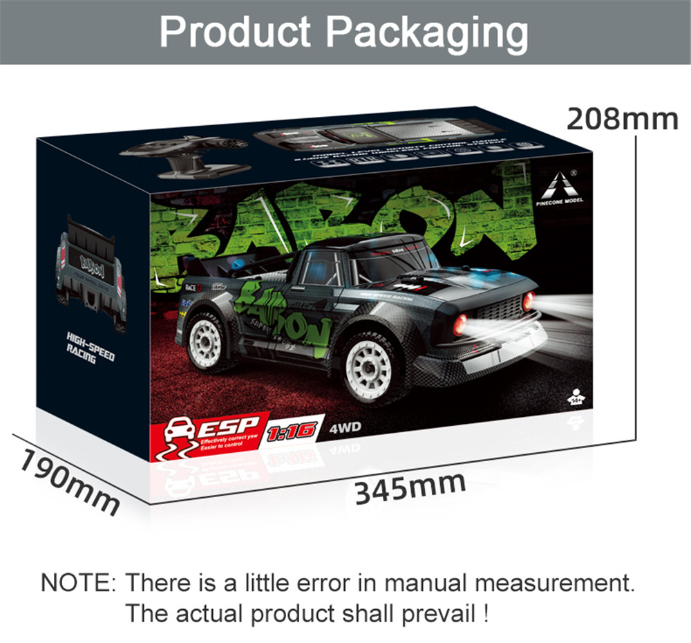 SGPINECONEFOREST1603RTR11624G4WD30kmhRCCarLEDLightDriftOn-RoadProportionalControlVehiclesModel-1786893-16