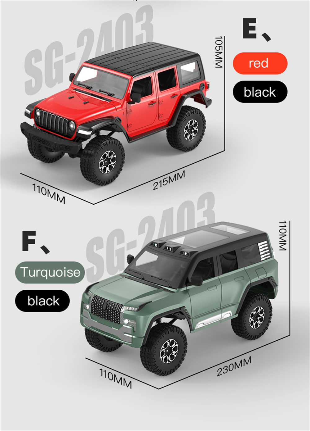 SGPINECONEFOREST2403HummerH3T12424G4WDRCCarOff-RoadVehiclesClimbingRockCrawlerFullScaleLEDLightModel-2015314-18