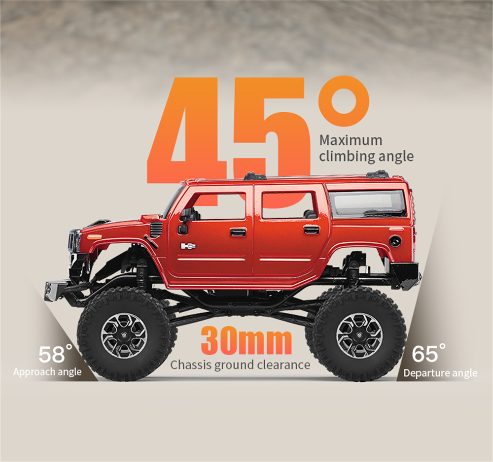 SGPINECONEFOREST2403HummerH3T12424G4WDRCCarOff-RoadVehiclesClimbingRockCrawlerFullScaleLEDLightModel-2015314-3