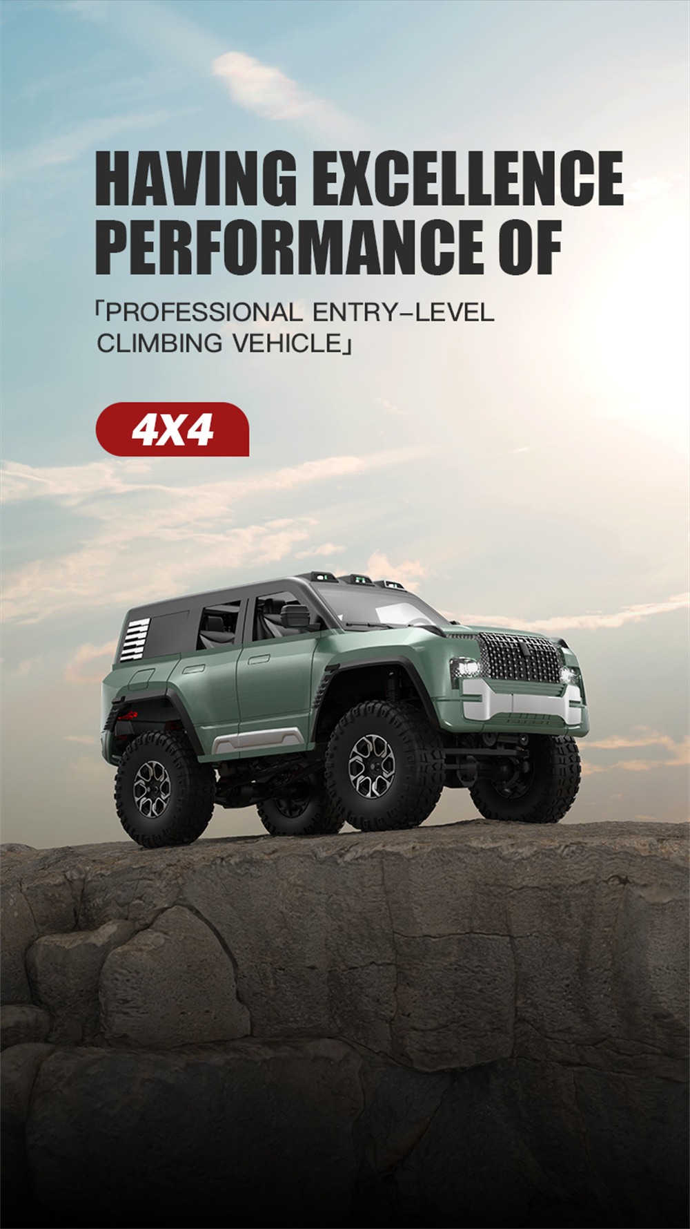 SGPINECONEFOREST2403HummerH3T12424G4WDRCCarOff-RoadVehiclesClimbingRockCrawlerFullScaleLEDLightModel-2015314-5