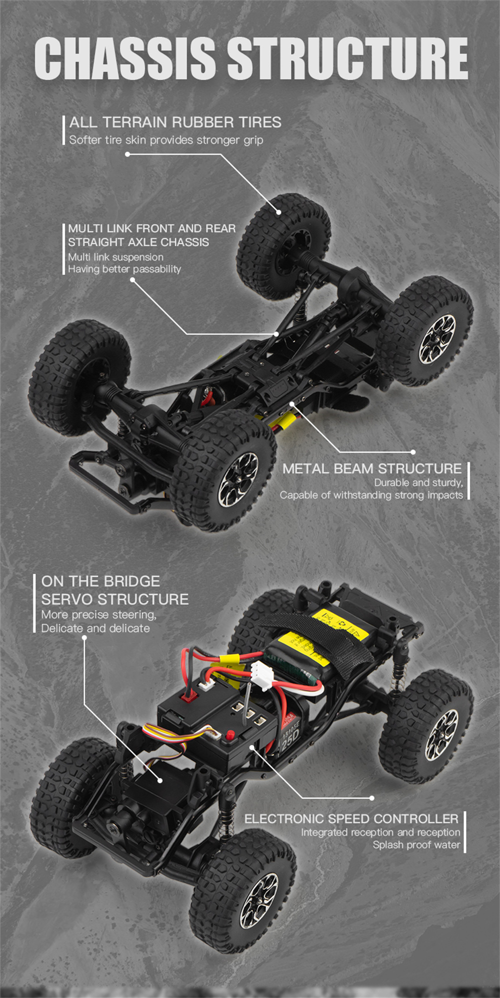 SGPINECONEFOREST2403HummerH3T12424G4WDRCCarOff-RoadVehiclesClimbingRockCrawlerFullScaleLEDLightModel-2015314-10