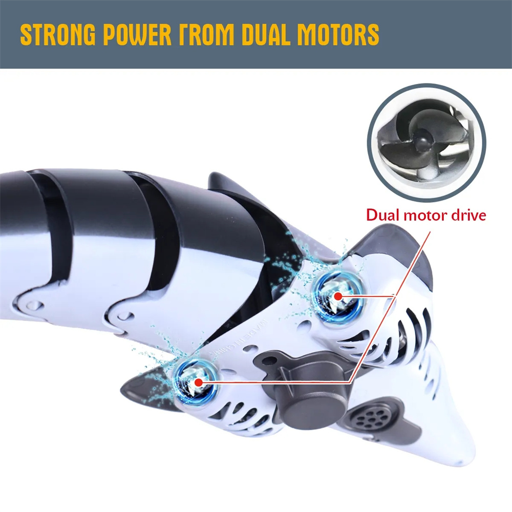 StuntRCDolphin24GWhaleSprayWaterToysRemoteControlledBoatShipSubmarineRobotsFishElectricKidsChildrenG-1992300-4