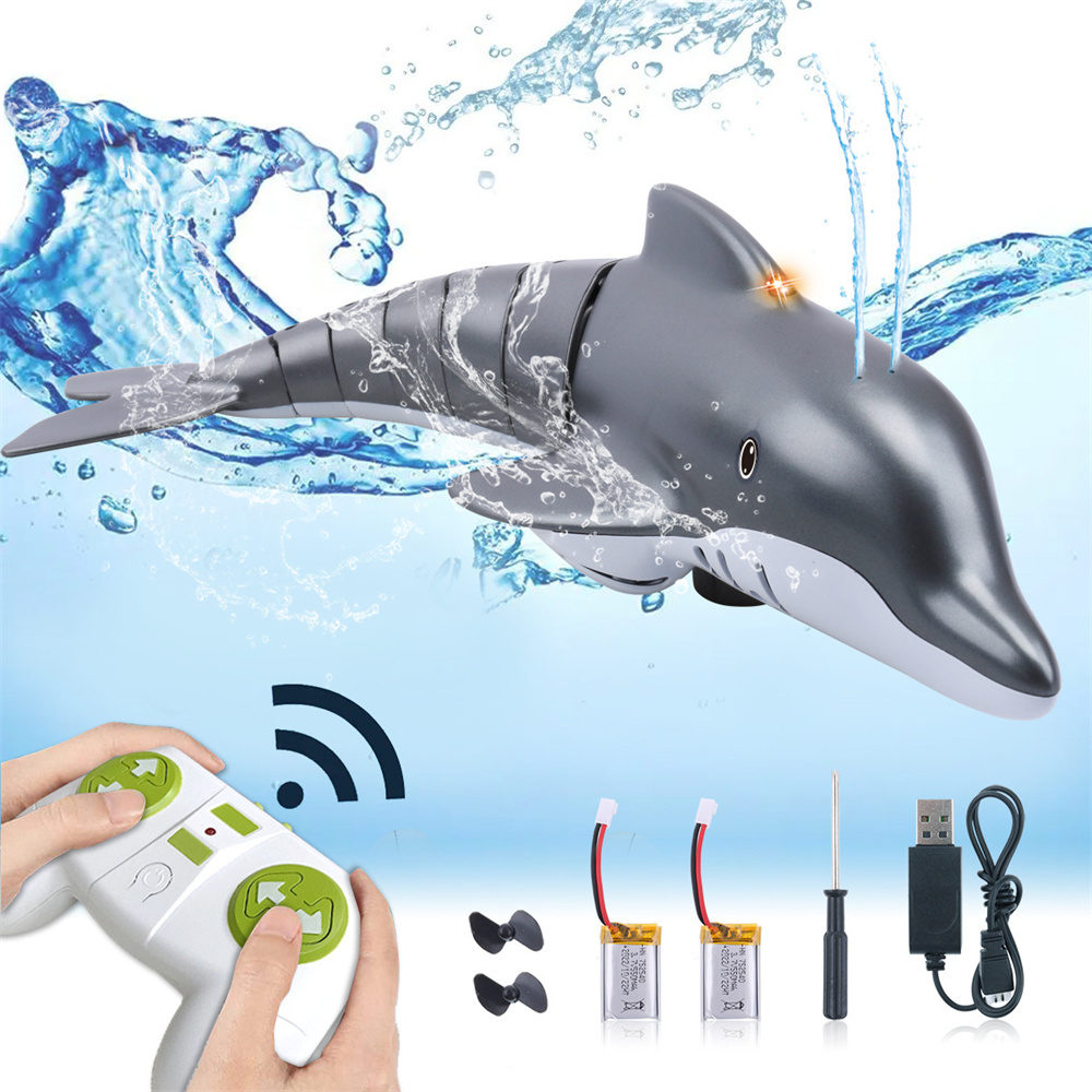 StuntRCDolphin24GWhaleSprayWaterToysRemoteControlledBoatShipSubmarineRobotsFishElectricKidsChildrenG-1992300-10