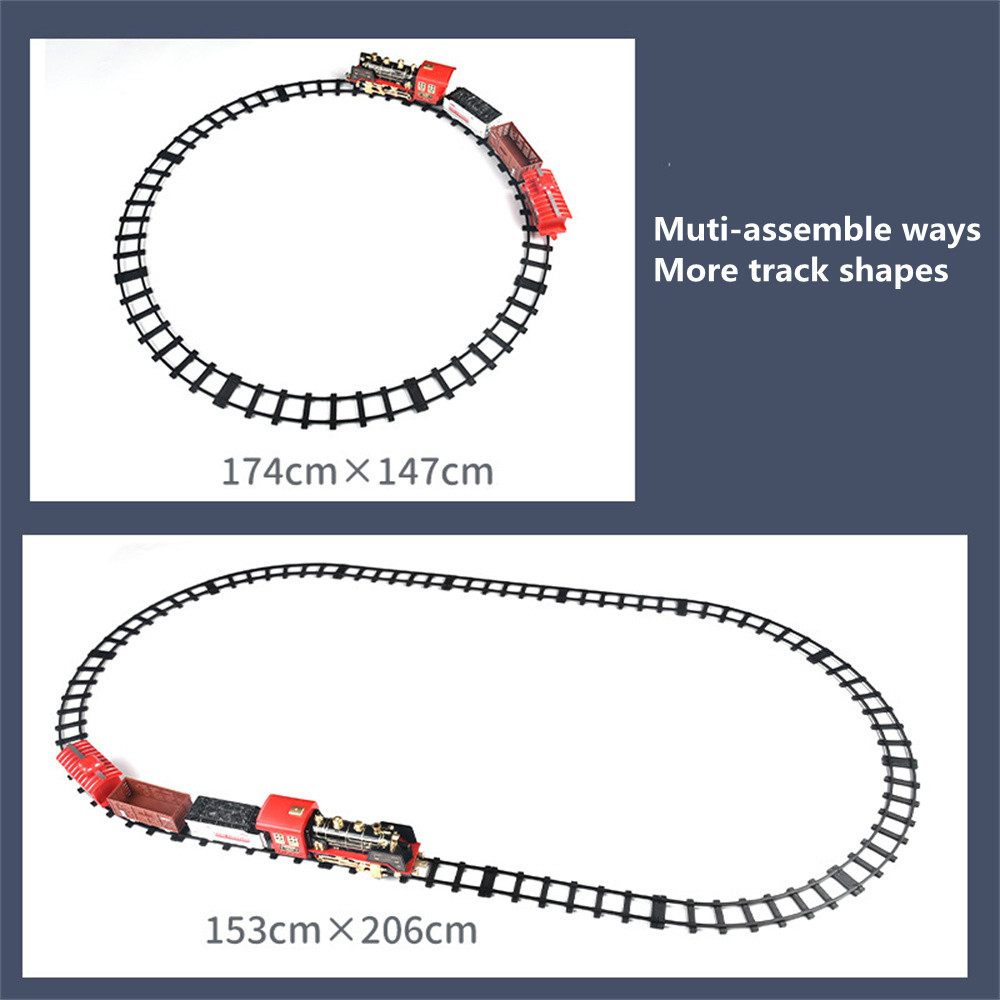 TIMELY3097A3097B27MHZRCTrainElectricTrackClassicModelVehiclesSmokeLEDLightsMusicSoundRemoteControlKi-1983873-8