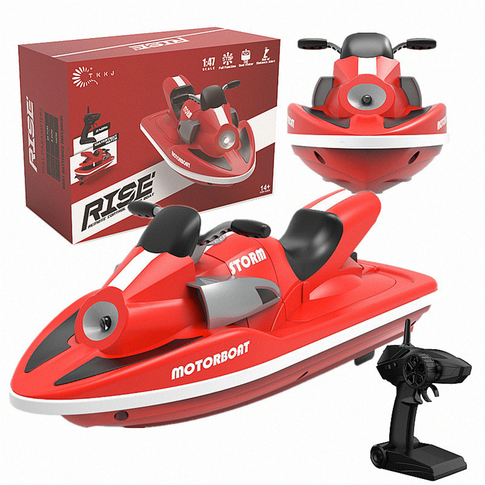 TKKJH137RTR14724GRCBoatMotorboatFullFunctionDualMotorLEDLightRacingShipVehiclesModelsRemoteControlTo-2008254-1