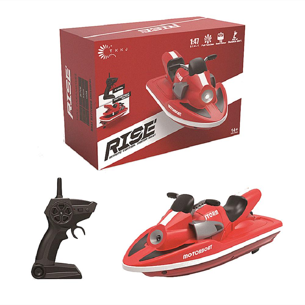 TKKJH137RTR14724GRCBoatMotorboatFullFunctionDualMotorLEDLightRacingShipVehiclesModelsRemoteControlTo-2008254-2