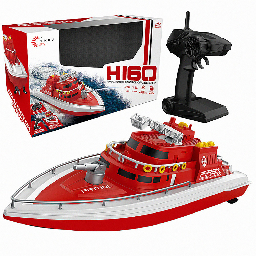 TKKJH160RTR12824GRCBoatCruiseFireWaterSprayShipFullFunctionDualMotorRacingVehiclesModelsRemoteContro-2008874-10