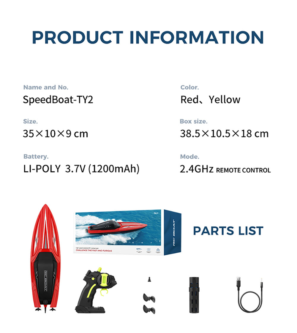 TY224GHighSpeedRacingRCBoatDualMotorModelWaterproofElectricRadioControlOutdoorGiftsToysSpeedboat-2013039-11