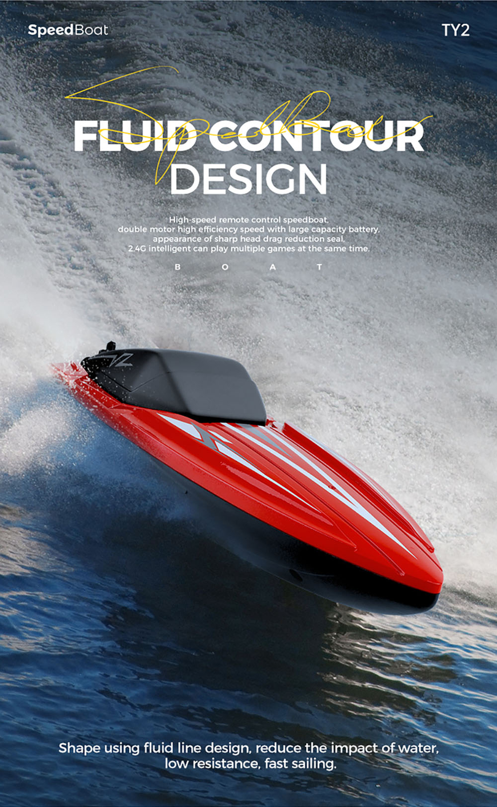 TY224GHighSpeedRacingRCBoatDualMotorModelWaterproofElectricRadioControlOutdoorGiftsToysSpeedboat-2013039-6