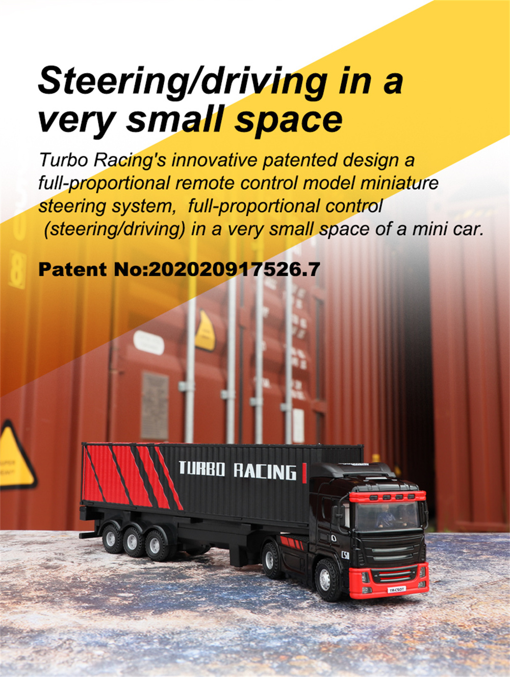 TurboRacingC5017624G4WDRCCarSemi-TruckTractorTrailerHeadsLEDLightsSoundsRemoteControlVehiclesModelsR-2001330-12
